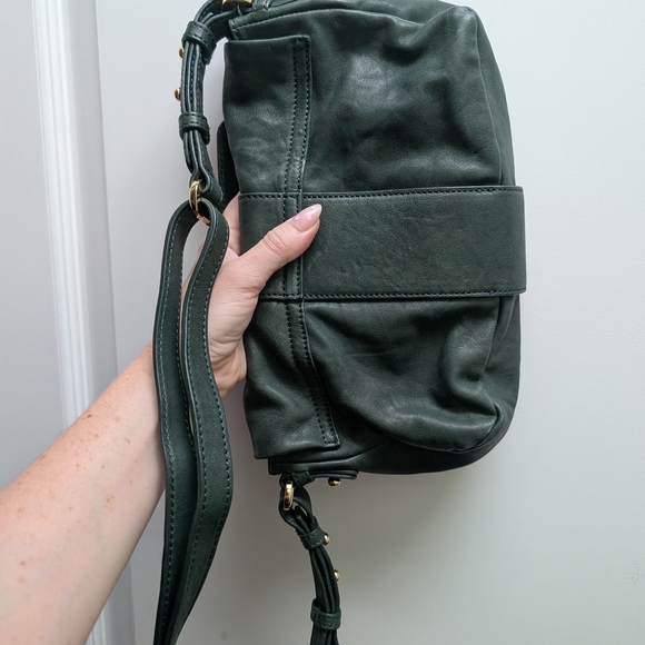 Badgley Mischka Green Leather Women's Bag - Picture 9 of 15